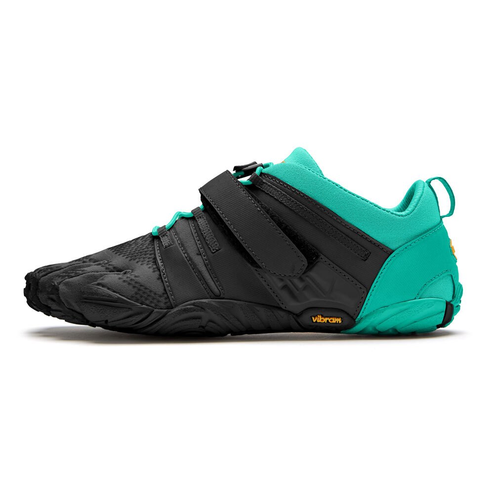 Vibram FiveFingers Dame Vandrestøvler Sort/Grøn - V-Train 2.0 - 6827VBPOF